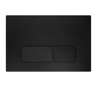 AQUAUNO Plaque de Commande WC Noir Mat - Double Chasse Éco - Compatible Geberit Sigma - Finition Moderne - Bouton de Chasse d’Eau Design et Facile à Nettoyer