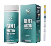 AQUAVERITY Kit de Test 6 en 1 pour Aquariums Marins et Tropicaux: Carbonate, pH, dureté, Chlore Libre, nitrates, nitrites