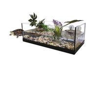 AQUAVIE-Terrarium pour tortue d'eau aquatique coloris blanc Aquavie kit aqua 80 - 80 x 35 x 25 cm