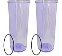 AQUAWATER, 104209, Bol et joint filtre 9''3/4 - Pièce détachée pour filtres standards 9"3/4 - Installation facile, filtration optimale, qualité garantie - 046 kg - Compatible et durable (Lot de 2)