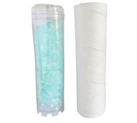 AQUAWATER - 105010 - Kit Performance - Lot de 2 cartouches : 1 filtrante bobinée et 1 pour filtrer les impuretés contenues dans l’eau. Pour bol de taille standard 10"- Durée de la cartouche 12 mois