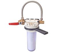 AQUAWATER, 106635, Filtre à eau nouvelle génération avec by-pass EZ-120, cartouche anti-tartre 6 mois, installation sans outil, écologique, compatible toutes installations, fabrication française
