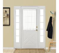 Aquazolax transparent transparent cutanee de fenetre de porte pour petites fenetres de porte elegante rideau voile solide panneau de porte frana