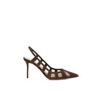 Aquazzura - Love Affair Mesh Pump 105 - Femme - Chaussures - Brun - Taille: 38 1/2 EU