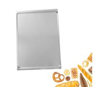 aque de cuisson en aluminium 43 x 31 5 cm pour pain, gâteau, biscuit, avec bords roulés non renforcés pour des résultats constants, Plaque à Pâtisserie Lisse Aluminium