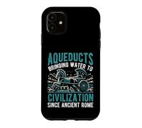 Aqueducs apportant de l'eau à la civilisation Depuis la Rome Antique Coque pour iPhone 11