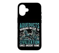 Aqueducs apportant de l'eau à la civilisation Depuis la Rome Antique Coque pour iPhone 16