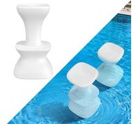 Aquenelle Tabouret de piscine sous-marin pré-lesté pour piscine, station de relaxation, tabourets de piscine avec repose-pieds, chaise de piscine, siège de piscine, mobilier de piscine (76,2 cm)