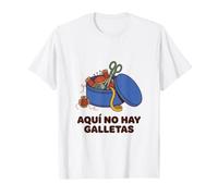 Aqui No Hay Galletas Boîte à Biscuits Latino Humoristique T-Shirt