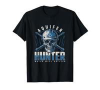 Aquifer Hunter Foreur de puits d'eau Motif crâne T-Shirt