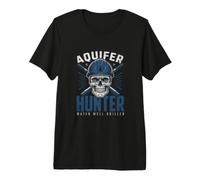 Aquifer Hunter Foreur de puits d'eau Motif crâne T-Shirt Haut de Gamme