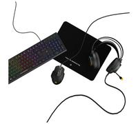 Nova Gaming Pack gaming Aquila 4en1 RGB – Clavier AZERTY, Souris 1200–7200 DPI, Casque USB/Jack