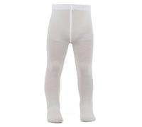 AQUILONE 0-14 Collant Tesoro, Collant Transparent pour Nouveau-né, Fantasie Florale, Collant de Cérémonie - Made in Italy (12-18, Blanc)