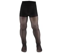 AQUILONE 0-14 Collants pour fille 20 deniers voilés élastiqués, bas élégants maximum de confort de haute qualité, fabriqués en Italie, Noir, 14-16 ans