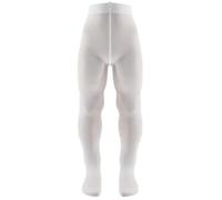 AQUILONE Collants 50 Deniers pour Filles, Chaussettes en Microfibres Souples, Extensibles et Opaques - Made in Italy - 1 Paire (Blanc, 2)
