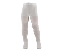 AQUILONE Collants Erika, Collants Fille Velato Fantaisie Pois, Collants Cérémonie - Made in Italy, 1 paire blanche, 2 ans