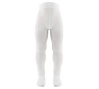 AQUILONE Cotton Dream Collants Respirants en Coton Mélangé pour Enfants, Chaussettes pour Bébés Résistantes à l`Étirement, Traitement qui ne Pèle Pas - Fabriqué en Italie - 1 Paire (Blanc, 12-14)