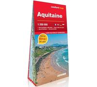 Comfort Map – Carte routière plastifiée Aquitaine 1/350.000 grand format laminée