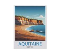 Aquitaine, France，Peinture par Numero Adulte, Cadeau de Peinture à l'huile de Bricolage numérique pour Enfants Adultes Peindre par Nombre Kits（50x60cm）19.6x23.6 pouces-GQ13