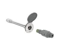 Aquor House Hydrant V1+ Robinet de jardin extérieur anti-gel avec connexion rapide et anti-siphon, 25,4 cm, polymère gris ardoise