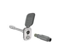 Aquor House Hydrant V2+ Robinet de jardin extérieur anti-gel avec connexion rapide et anti-siphon, 20,5 cm, polymère gris ardoise