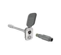 Aquor House Hydrant V2+ Robinet de jardin extérieur anti-gel avec connexion rapide et anti-siphon, 25,5 cm, polymère gris ardoise