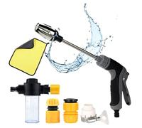 Aquoxis Pistolet De Nettoyage Haute Pression, Aquoxis Nettoyeur Haute Pression,Équipé d'une Buse Universelle Et d'un Arrosoir,Adapté À De Nombreuses Utilisations Jardin,Terrasse,Voiture