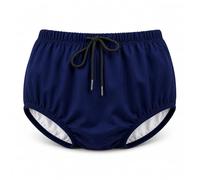 AQX Couches de bain réutilisables pour adultes ayant des besoins spéciaux, couches lavables et anti-fuite, couches à remonter pour protection contre l'incontinence, unisexe (taille 2XL, bleu)