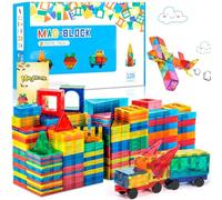 AQXONG 120Pcs Jouets de Construction Magnétiques Blocs de Construction Magnétiques Jouets Blocs de Construction Éducatifs Jouets Jouets de Construction pour Enfants Convient pour 3+ Garçons et Filles
