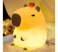 AQXONG Veilleuse Capybara pour Enfants, Veilleuse Enfant Kawaii, Veilleuse pour Enfants avec Fonction de Gradation Tactile, Rechargeable Peut être Chronométré Veilleuse Enfant Cadeau Nouveau-né Fille