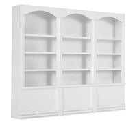 aqxreight 1:12 Accessoires de Maison de Poupée Mini étagère Vitrine Bibliothèque Meubles Jouet Aspect Rouge Marron Conçu et Poupée 3 et Bois de Haute qualité 2 Fabrication Sûre Maison de (White)
