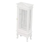 aqxreight 1:12 Maison de Poupée Miniature Cabinet Simulation en Bois Toit en Arc Blanc Porte Unique Maison de Poupée Vitrine d'armoire Qui Peut Ressembler à Une de Réaliste à l'échelle 12 qu'un 1