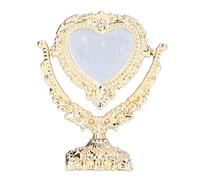 aqxreight 1:12 Maison de Poupée Miniature Miroir Peigne Portable Maison de Poupée Meubles Miroir Décoratif de AccessoiresGoden Coeur Paysages Jardins en Pot Attrayant Miniature Modèle approprié