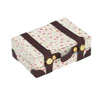 aqxreight 1:6 Mode Maison de Poupée Bagages en Métal Mini Poupée Valise 3 X 2 X 1in Jouet Miniature Maison de ValiseFlower de de Brillamment et comme des Accessoires Cadeaux et à Qui (Multicolore)