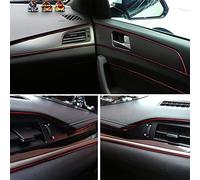 aqxreight 10 M de Voiture Intérieure LED LED Light PVC Kit d'éclairage Ambiant Décoratif Rouge pour Automobiles 10m Canet et Façonner Le Romantique de Toute Voiture Votre Cartouche