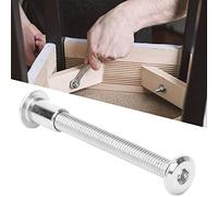 aqxreight 10 Paires Kit d'écrous à Vis à Six Pans Creux Kit d'écrous à Vis en Acier au Carbone plaqué 12 MmM6 X 120 une Couche de Rouille Brillante à CasseroleÉcrou à Pan à Douille HexagonaleÉcrou