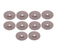 aqxreight 10 Pièces 3 Pouces Disques de Ponçage Tampons Polissage Diamant Marbre Béton Pierres 1500 Maille Sec ou Humide Le Support et la Poudre de Diamant Imprégnée et Forte de Haute qualité pour