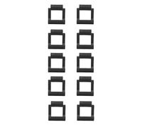 aqxreight 10 Pièces PCIE Riser Card Retainer PCIE vers USB3 0 Fixation Sécurisée Clips d'adaptateur en Plastique Dur Bleu l'usb l'allo Riser Card RetainerPCIe Adapter ClipsPCIE (Black)