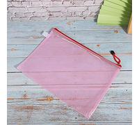 aqxreight 10 Pièces Sac à Fermeture éClair en Maille Dossier de Fichier A4 Pvc Transparent Paquet d'information Organisateur de Documents Temps Bleu Clair la qualité du Matériau de Résistance a et