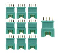 aqxreight 10pcs 13.030 10pcs 13.031 MPX Green Hexagonal Pild Copper Gold Plated Injection de Nylon Modèle de Batterie Connecteur de Batterie Connectrice de la Planice et Matériau Excellente