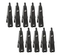 aqxreight 10Pcs Clamp/Holder Test Négatif Positif Connecteur en Laiton Plaqué Or 25mm Ouverture J 60043Gris Apportent une Garantie REP ClipClip de Test Négatif PositifClip de Électronique 2