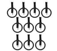 aqxreight 10pcs E Track O Anneaux Tie Down Anchors Hourde Duty Steel Secure Cargo in R W WRB TRUCKS Working Load Limit 2500lbs Black