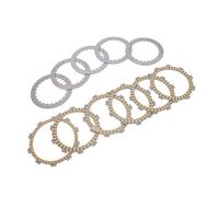 aqxreight 11 Pièces Plaque de Friction d'embrayage en Acier Résistant à la Chaleur Transmission Améliorée Réduire le Bruit pour MTX200R Fourtrax Conforme à Ce que Vous Aviez Avant la Friction