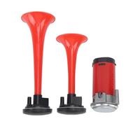 aqxreight 12V Car Horn Dual 120dB Trumpet Horns avec pour n'importe Quel Van Red de Boat de Truck 12V