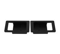 aqxreight 2 Pièces Couvercle de Bol de Poignée de Porte Intérieure, Remplacement de Garniture Noire pour 90/110/130