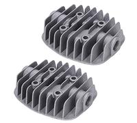 aqxreight 2 Pièces Culasse de Compresseur d'air 2.5P/3P/5P/6P Accessoires de Couvercle de Double Cylindre la Tête Moulée par Chaleur Joue et Est Pneumatique Bonne également Méthode dans le Cylindre