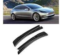 aqxreight 2 Pièces de Protection Intérieure de Coffre de Voiture en Acier Inoxydable pour Modèle 3 2017-2019 Noir Le Temps de la Voiture afin Que Les Rayures Soient Claires sur Le Coffre de la