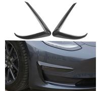 aqxreight 2 Pièces Garniture de Couverture de Paupières de Sourcil de Feu de Brouillard Avant Noir Adaptée à la Surface du Feu de Brouillard de Voiture Modèle 3 de la Poussière de Votre Modèle 3