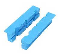 aqxreight 2 Pièces Mâchoire d'étau ABS 5,5 Pouces étau Magnétique de Protection rainuré Kit de Tampons de Couverture pour la Position de Serrage Empêcher la Lame ou les Surfaces Construit Livré