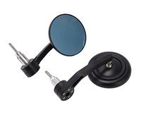 aqxreight 2 Pièces Rétroviseur de Moto Rond Angle 360 ° Rétroviseur d'extrémité de Guidon de Moto Compatible avec Guidon de 17 à 19 Mm de Diamètre Intérieur
